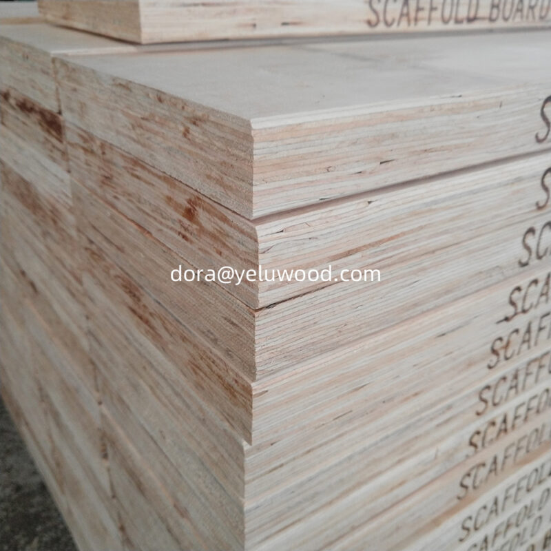 Poplar LVL Scaffold Board, China Factory Direct, 90x63mm for Indoor Structures