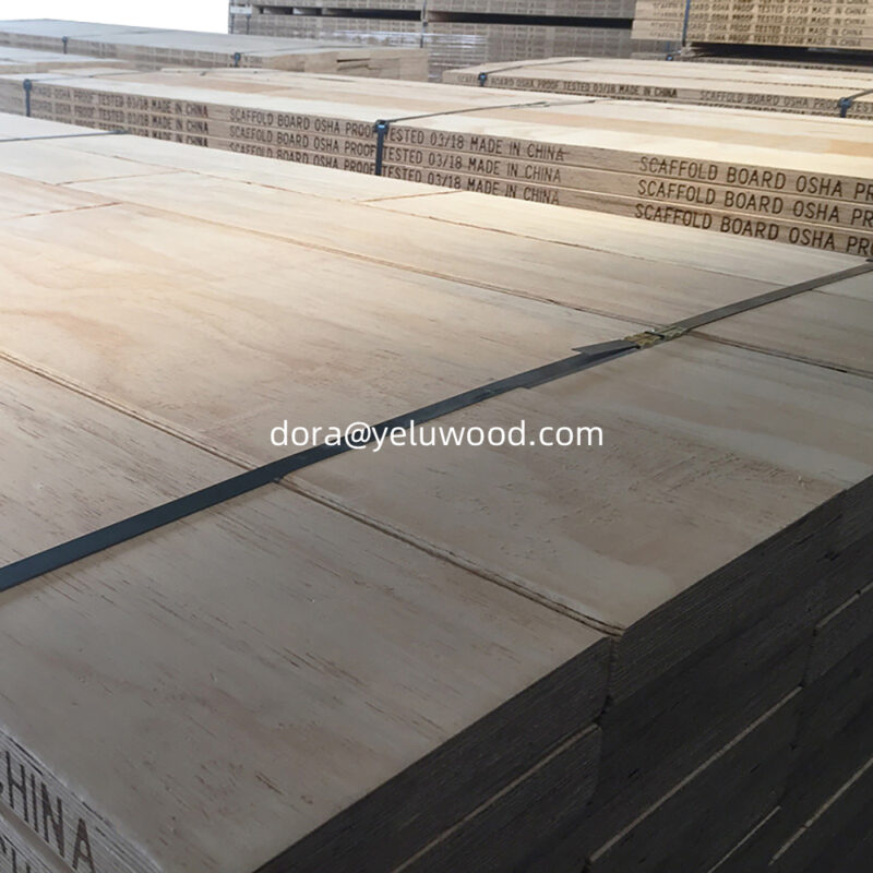 China-Made Spruce LVL Scaffold Board, 300x63mm, Stable for Modular Buildings