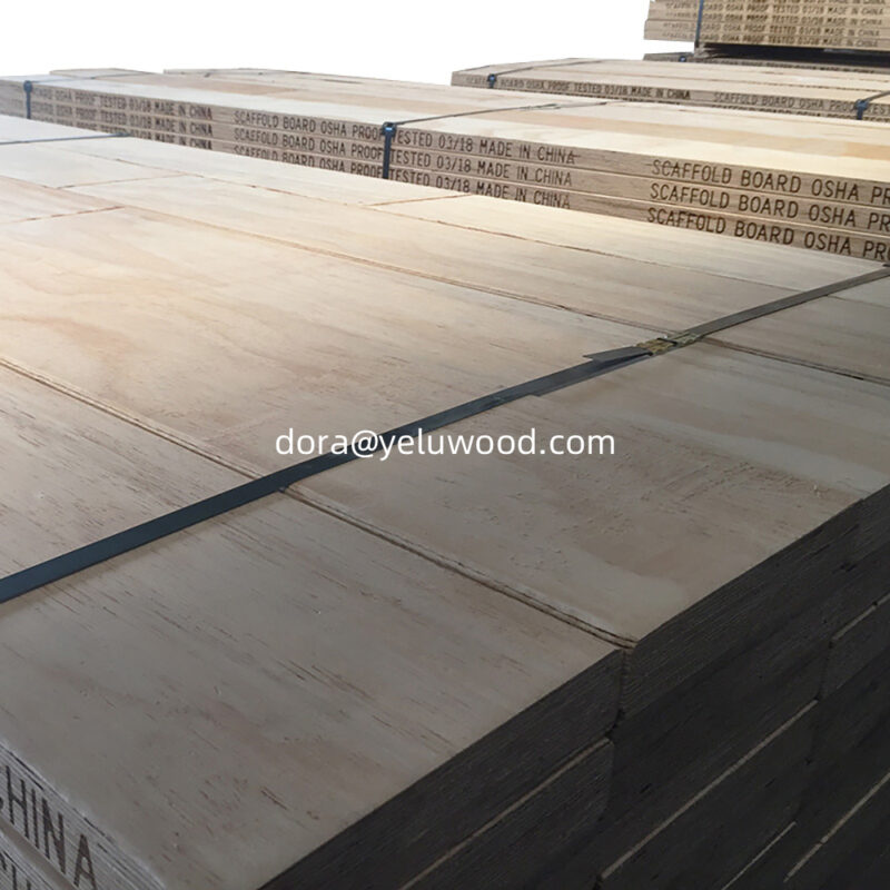 China Factory Anti-Slip LVL Scaffold Board, Pine Wood Plank for Construction Sites